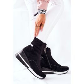 Vinceza Naisten saappaat kiilalla Black Glenvar musta 1