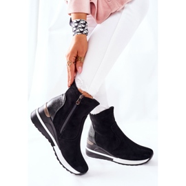 Vinceza Naisten saappaat kiilalla Black Greenfort musta 2