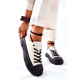 Naisten lämpimät lenkkarit GOE II2N4036 Valkoinen musta 2