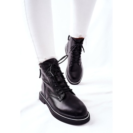 Naisten nahkakengät GOE II2N4014 musta 2