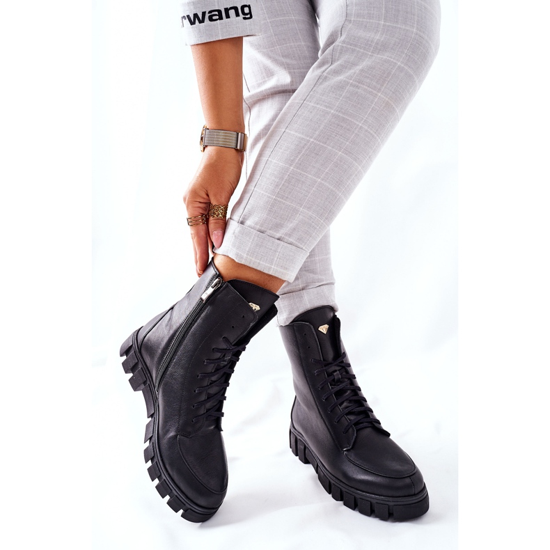 Naisten nahkakengät Nicole 2673 musta 2