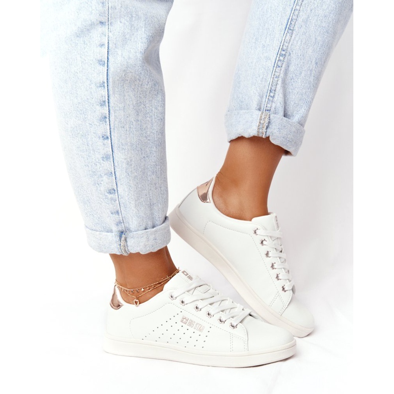 Naisten nahkakengät Big Star DD274583 Valkoinen-Kupari 1