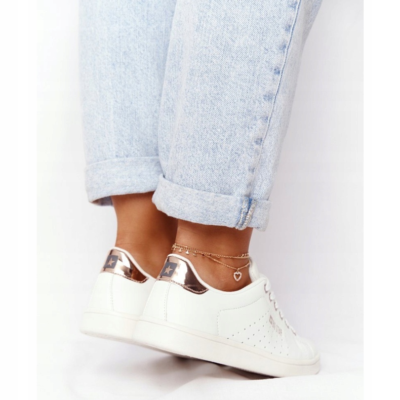 Naisten nahkakengät Big Star DD274583 Valkoinen-Kupari 2