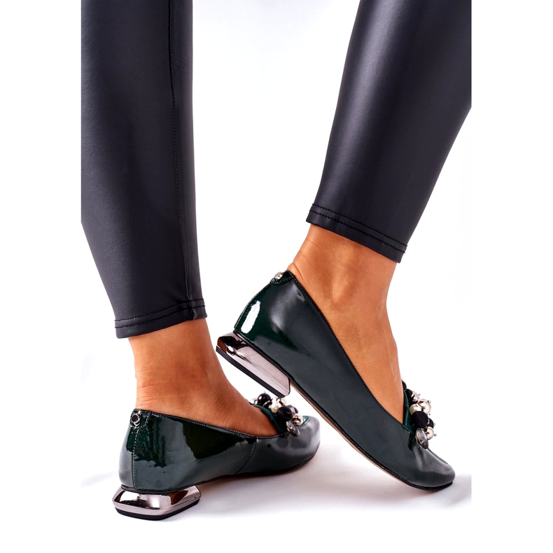 Naisten ballerinat Laura Messi Nahka Vihreä 2157 1