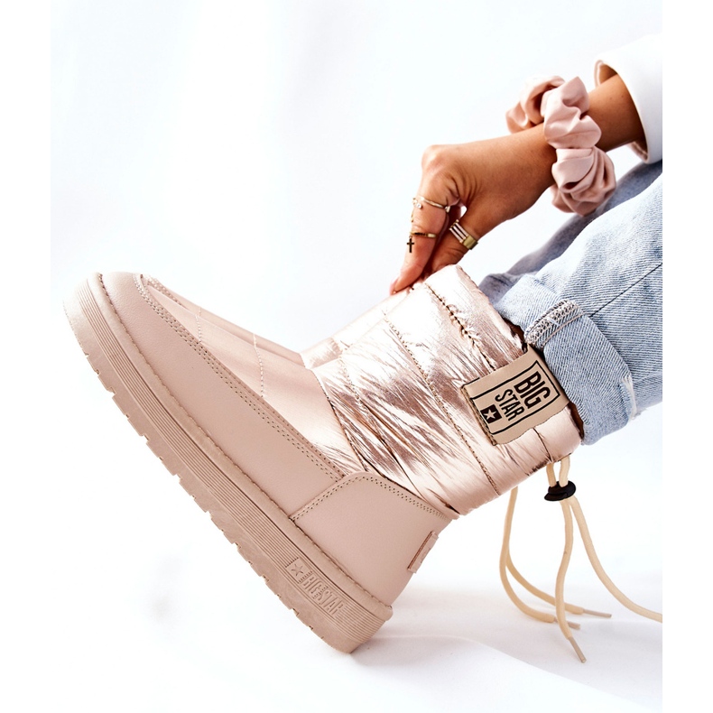 Naisten lumikengät Big Star II274121 Beige 2