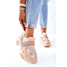 NAVY DOT Naisten urheilukengät Beige Katerini 1