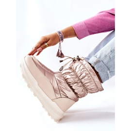 Naisten lämpimät lumisaappaat, joissa kultainen starbone -vetoketju 2