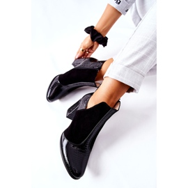 PA2 Naisten nahkasaappaat kantapäässä musta 2