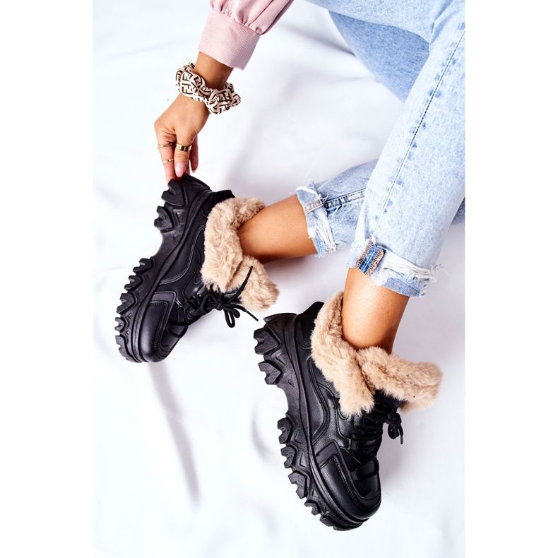 PM1 Naisten mustat lämpimät saappaat Limerick 2