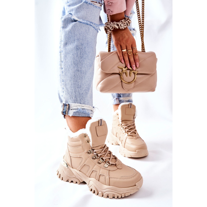 PM1 Naisten beige -eristetyt jänisvaimentimet 2