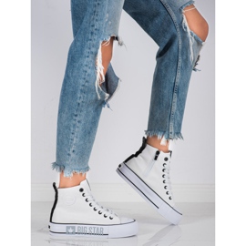 Naisten lenkkarit Big Star II274014 valkoinen 1