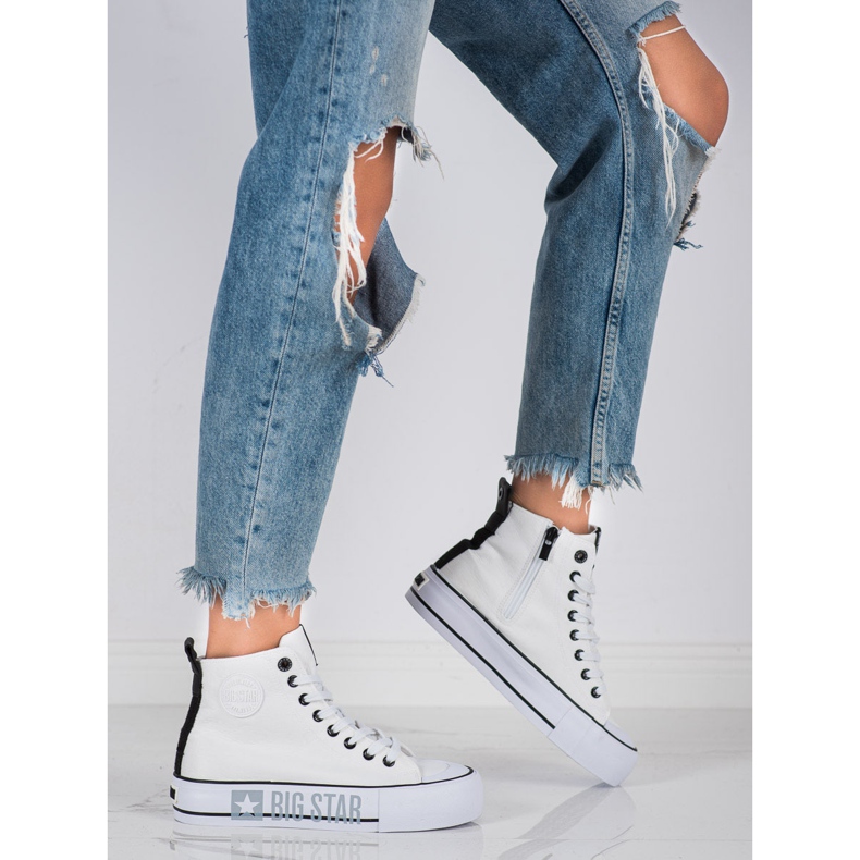 Naisten lenkkarit Big Star II274014 valkoinen 1