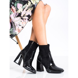 S. BARSKI Saappaat puolisuunnikas kantapää S.BARSKI musta 2