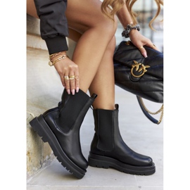 S.Barski Naisten korkeat saappaat Jodhpur Black Belive musta 2