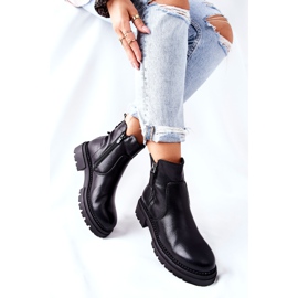 PE1 Mustat Silvan -saappaat vetoketjulla 1