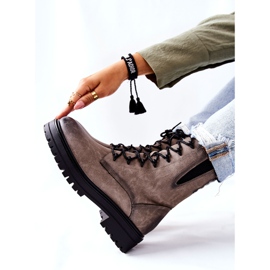 Saappaat Työntekijät Lämmitetty Sergio Leone Grey TR756 harmaa 2