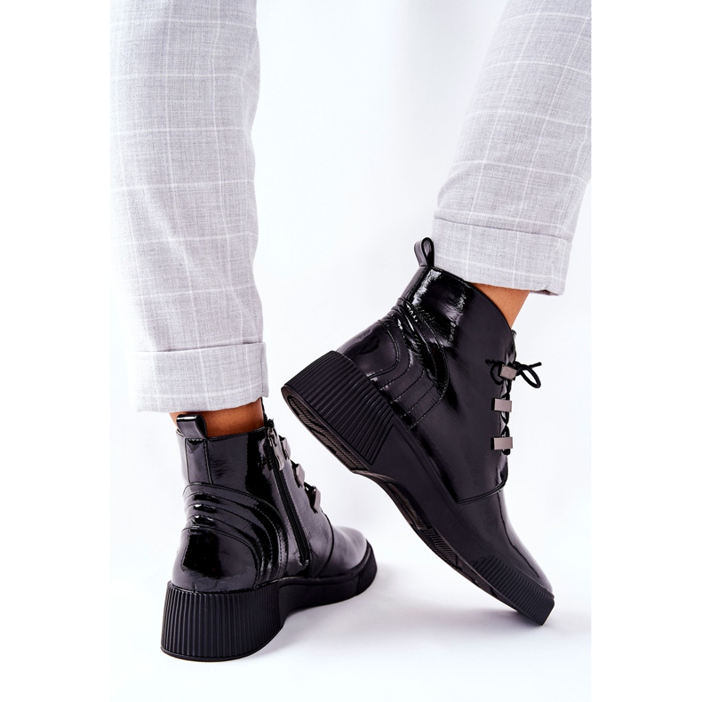 S.Barski Mustat Vica -lakatut työkengät 2