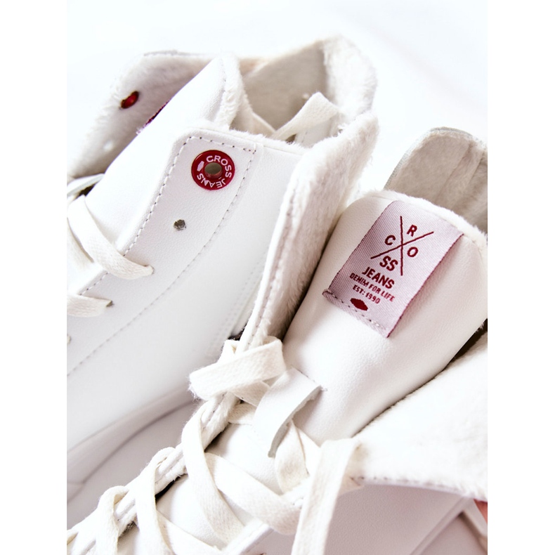 Naisten lenkkarit Cross Jeans High White II2R4010C valkoinen 1