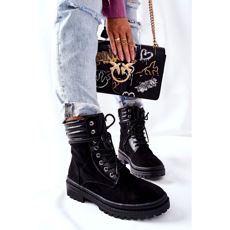 PG1 Naisten Saappaat Suede Black Deliopis musta 2