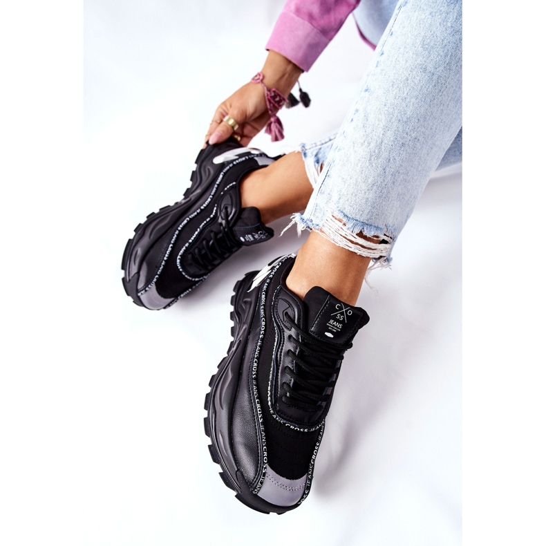 Naisten urheilukengät Cross Jeans II2R4018C Musta 2