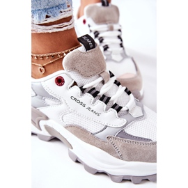 Cross Jeans Naisten urheilukengät Cross farkut valkoinen ja harmaa II2R4020C 1