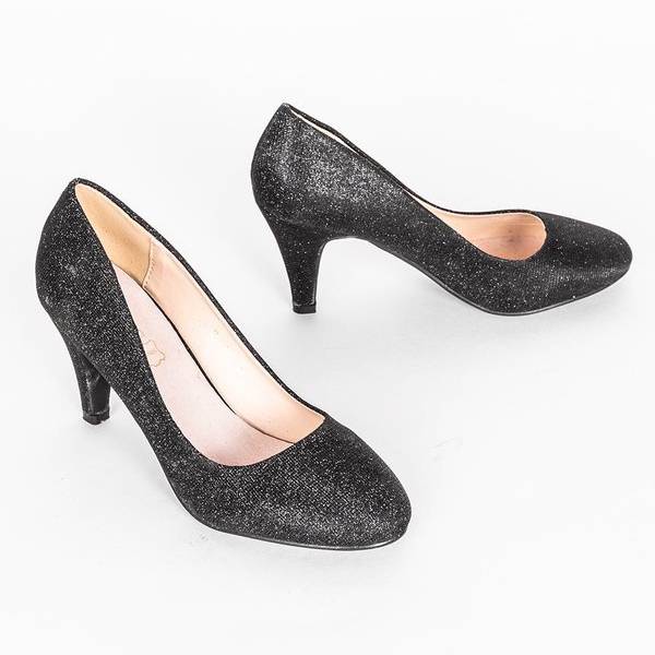 Mustat pumput Daisy -stiletto -kantapäässä 1