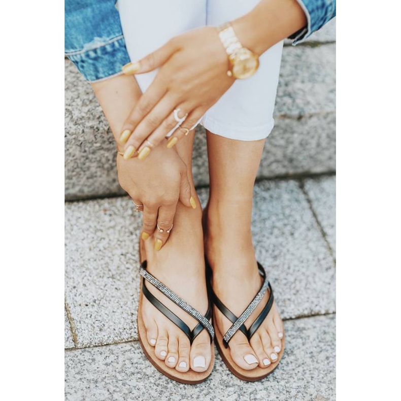 Black Beach Party -varvassandaalit musta 1