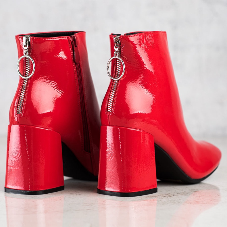 Lucky Shoes Lakatut saappaat postissa punainen 1