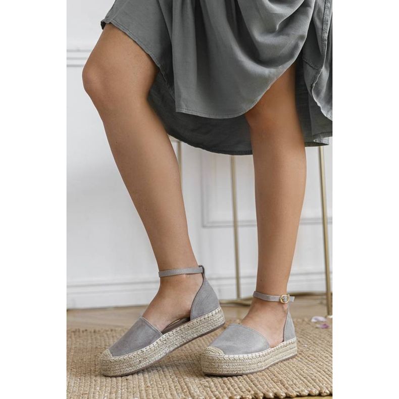 Harmaat espadrillit kesälavalla beige 1