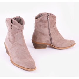 Harmaanruskeat cowboy-saappaat Bowi Bowi -pylväässä 2