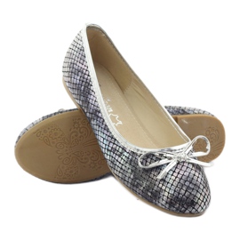 American Club Amerikkalaiset C061 harmaat ballerinat tytöille 3