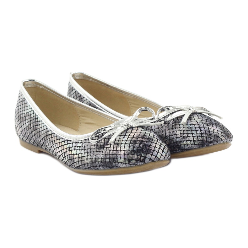 American Club Amerikkalaiset C061 harmaat ballerinat tytöille 4