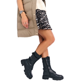 Naisten korkeat saappaat sergio leone tr745 musta 6