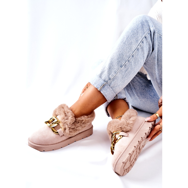 PB1 Naisten kultaketjutossut Beige Ardrums 5