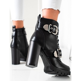 Erynn Mustat saappaat korkealla postilla 1