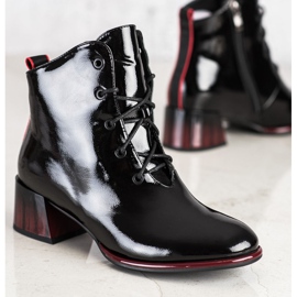 S. BARSKI S.BARSKI nauhakengät korkokengissä musta 1