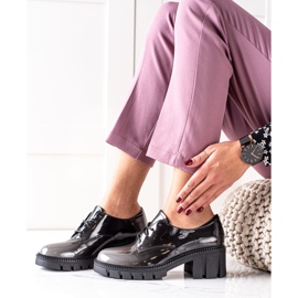 S. BARSKI Lakatut kengät S.BARSKI musta harmaa 1