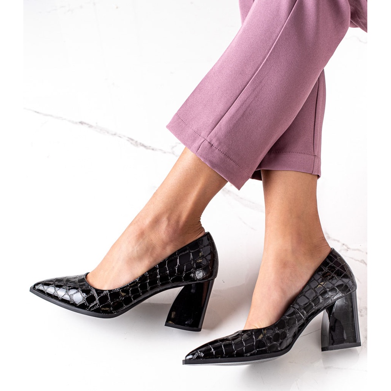 S. BARSKI Pumput, joissa Eco -nahka S.BARSKI musta 1