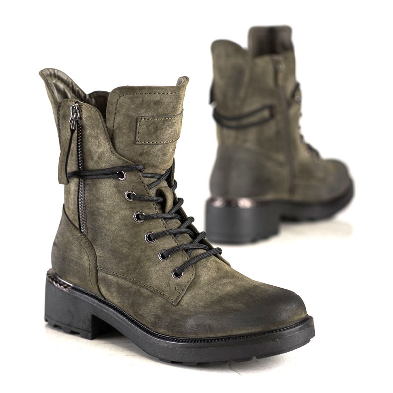 Evento Klassiset työntekijät koristeellisella vetoketjulla vihreä 1