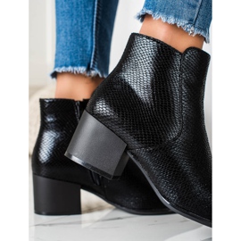 Hohtavat käärmepainatus Sergio Leone -saappaat musta 1