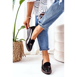 Lakatut kiilakengät POTOCKI 12032 musta 1