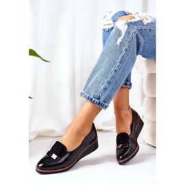 Lakatut kiilakengät POTOCKI 12032 musta 2