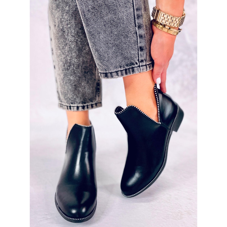 Musta leikkaus saappaat Y8191 Musta 2