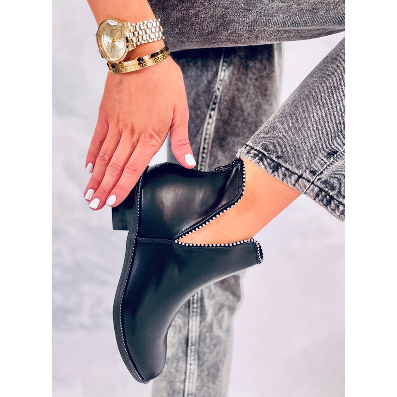 Musta leikkaus saappaat Y8191 Musta 1