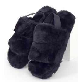 Musta naisten turkis tohvelit N-92 musta 1