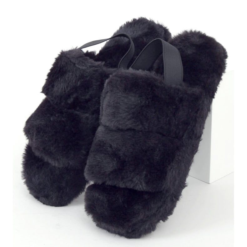 Musta naisten turkis tohvelit N-92 musta 1