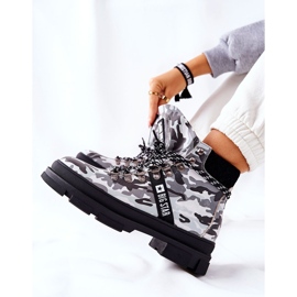 Nahka Trappers Boots Big Star II274368 Moro Black valkoinen 2