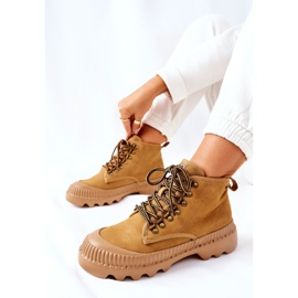 Nahkatrapperit Boots Big Star II274366 Camel ruskea 2