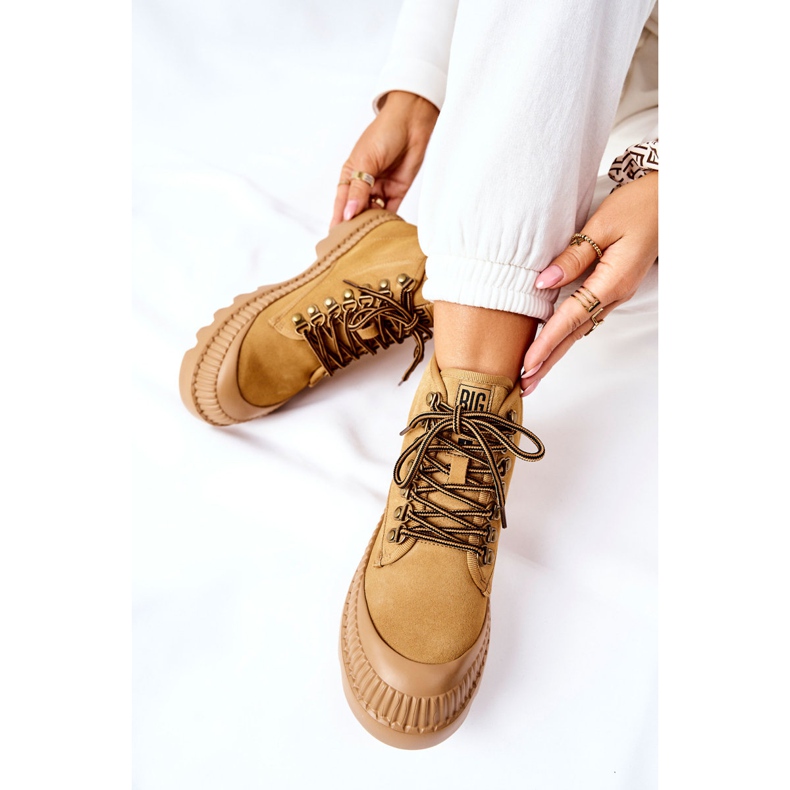 Nahkatrapperit Boots Big Star II274366 Camel ruskea 1