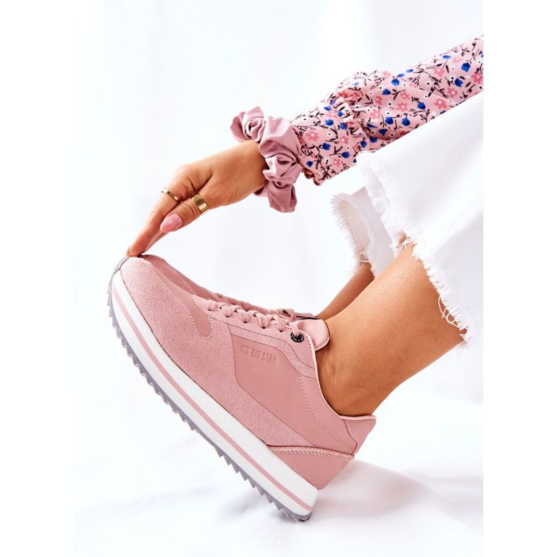 Urheilukengät Memory Foam Big Star II274218 Nude vaaleanpunainen 2